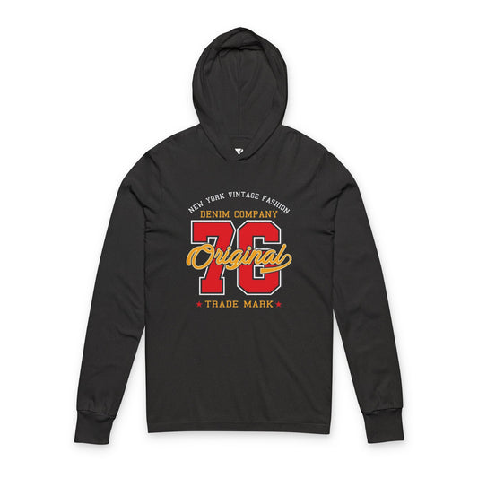 Original 75 Vintage Logo Hooded Long-Sleeve Tee