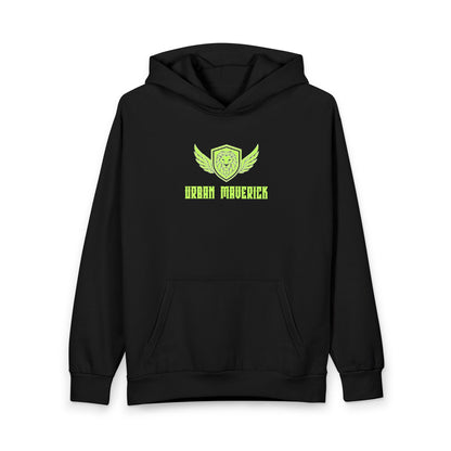 Run All Out Graphic Hoodie — Neon Green Motivational Running Pullover