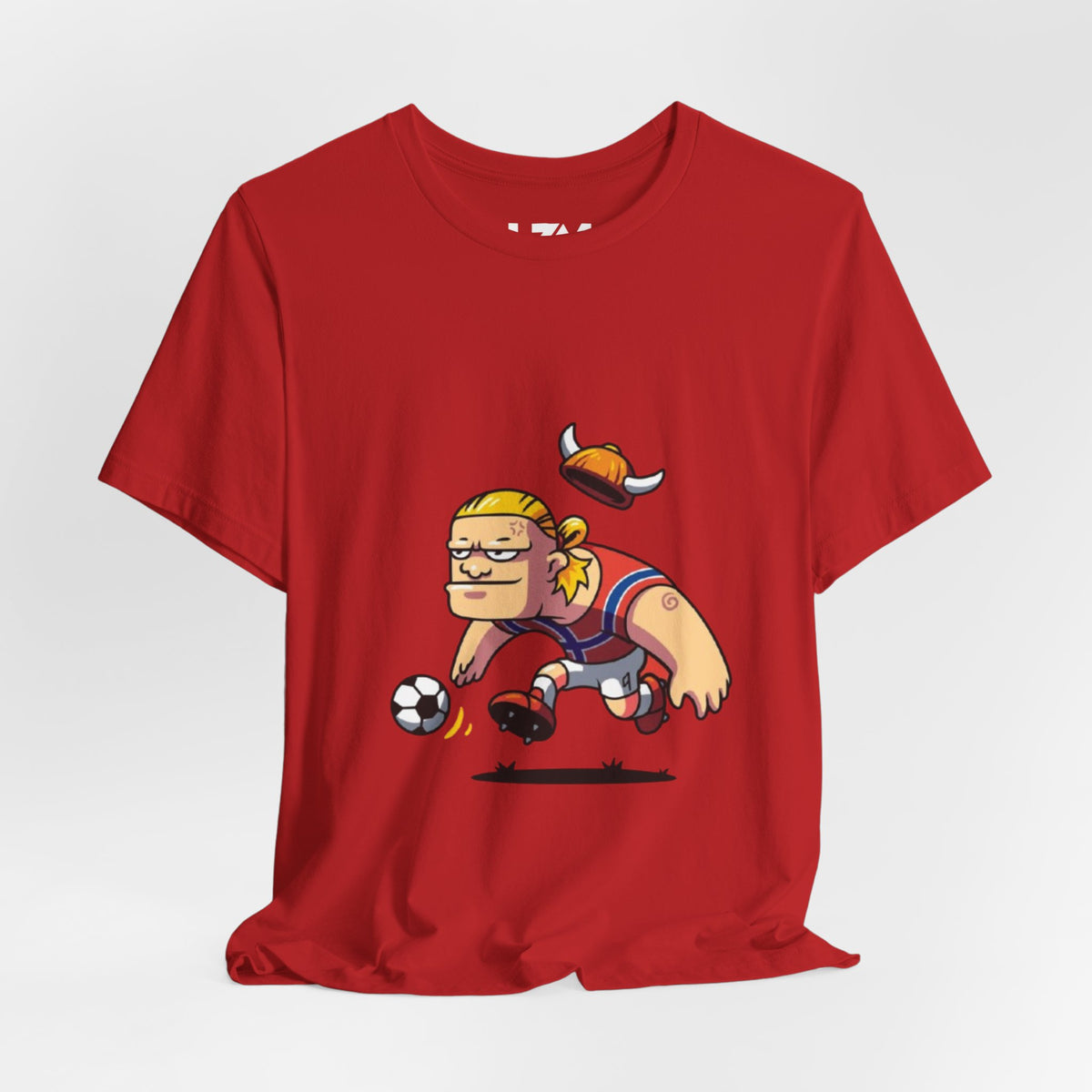 Viking Soccer Player Graphic Tee