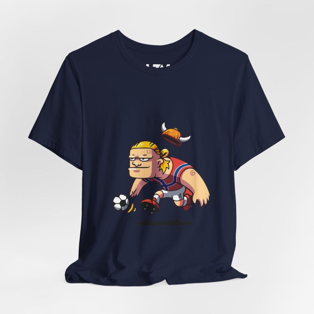 Viking Soccer Player Graphic Tee