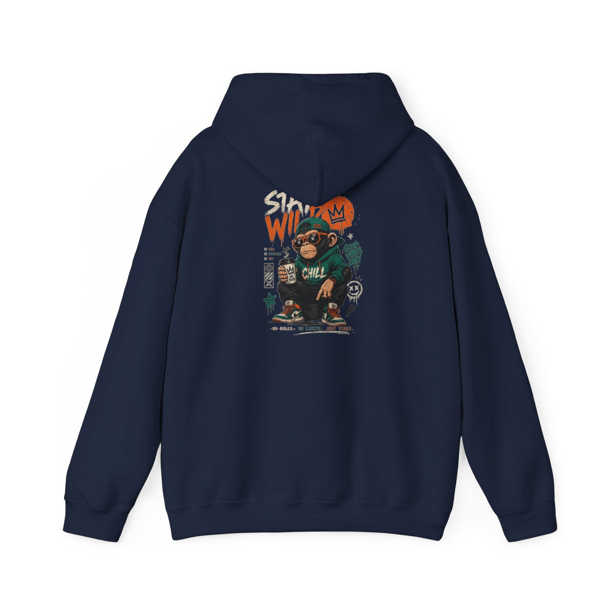 Chill Monkey Graphic Hoodie