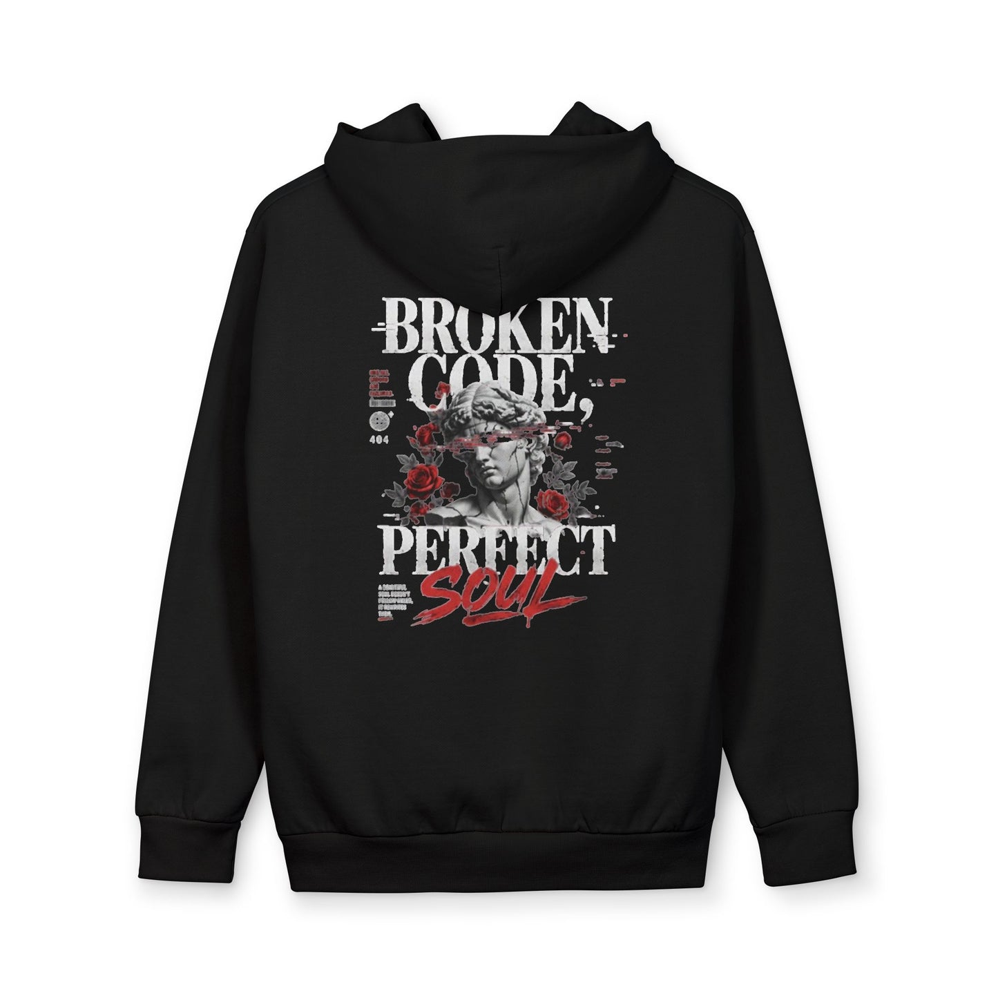 Broken Code Perfect Soul Hoodie — Vintage Statue Graphic Pullover