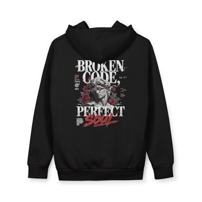 Broken Code Perfect Soul Hoodie — Vintage Statue Graphic Pullover