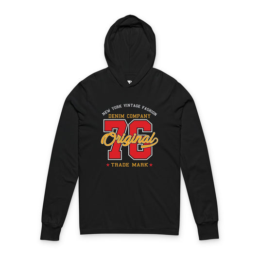 Original 75 Vintage Logo Hooded Long-Sleeve Tee