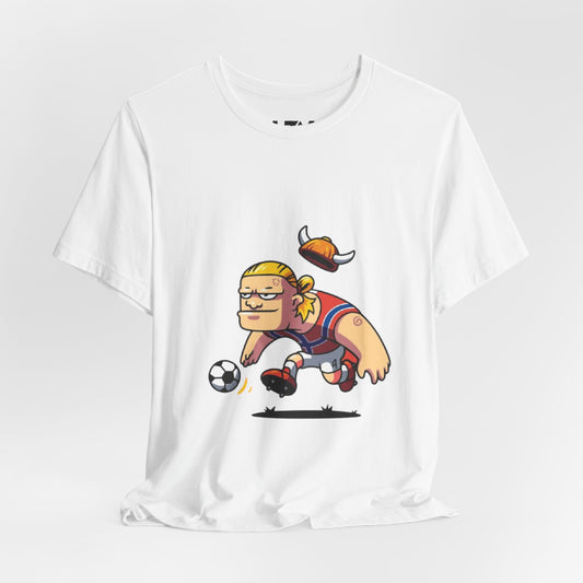 Viking Soccer Player Graphic Tee