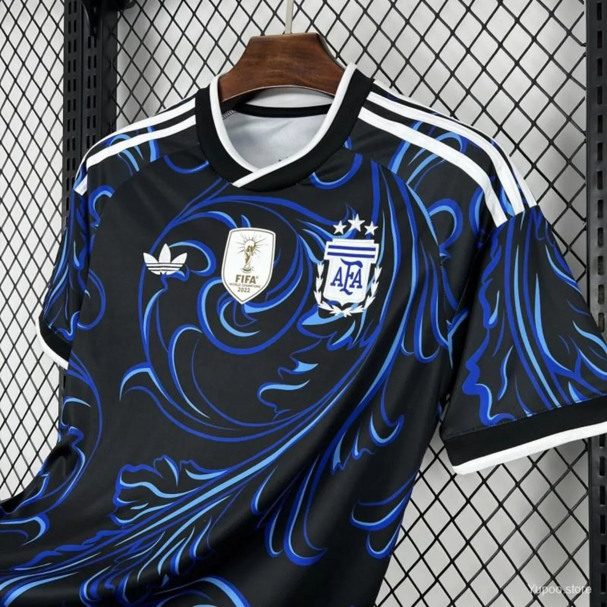 black and blue Argentina Away Jersey 2026